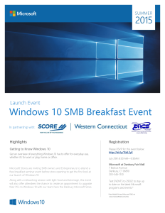 Windows 10 SMB Event